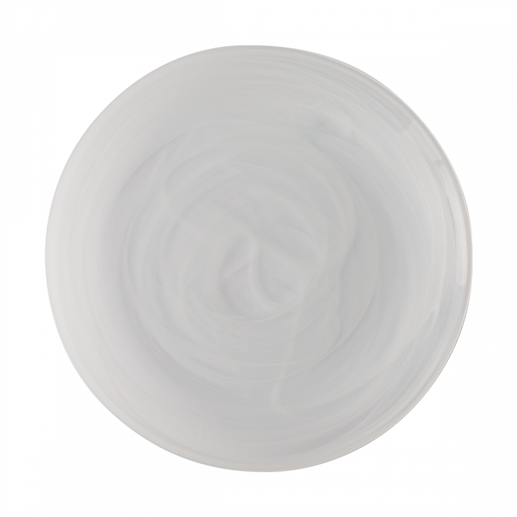 Tanier plytký biely 28 cm - Elements Glass