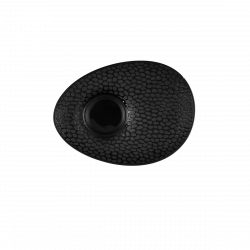 Mokka podšálka štruktúrovaná čierno-sivá – Flow