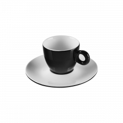 Podšálka na espresso čierna 12,5 cm – RGB