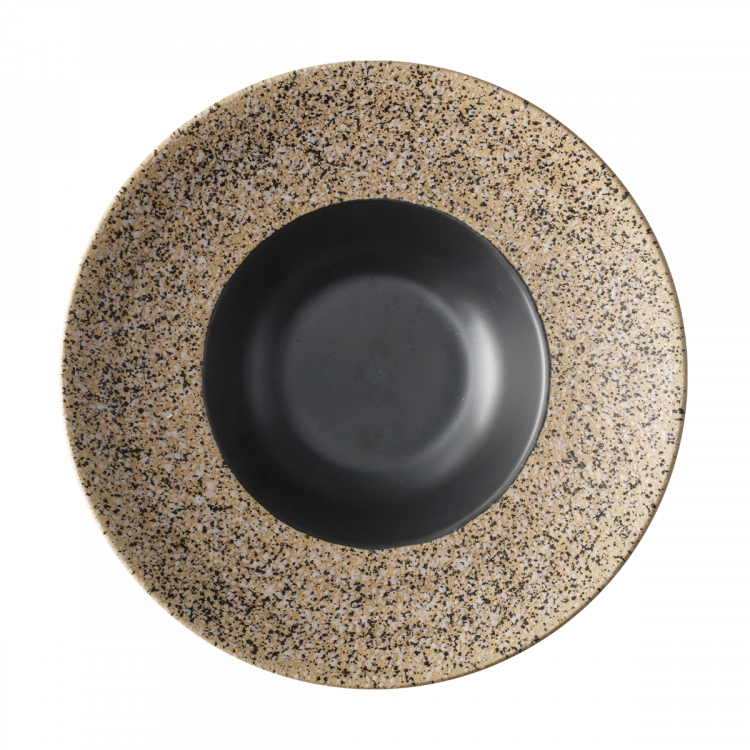Tanier na cestoviny / Gourmet 27 cm – Gaya RGB Sand čierny matný