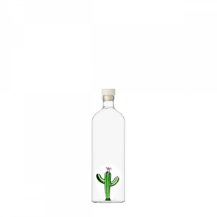 Fľaška s uzáverom so zeleným kaktusom 1.1 l
