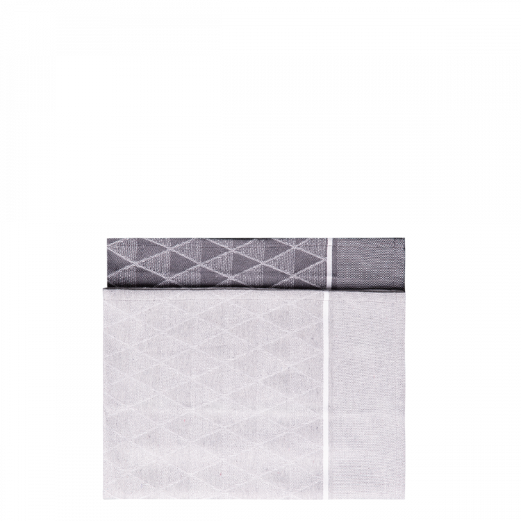 Oceľová sivá kuchynská utierka 50 x 70 cm 2 ks – Basic Ambiente