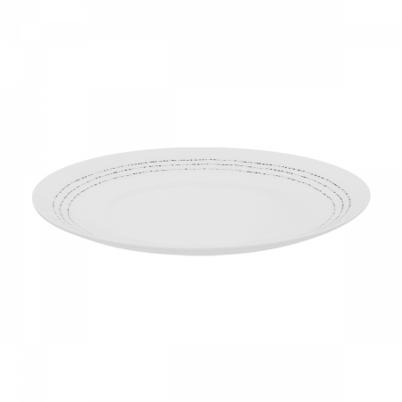 Plytký tanier 27 cm set 4 ks - Basic Dots