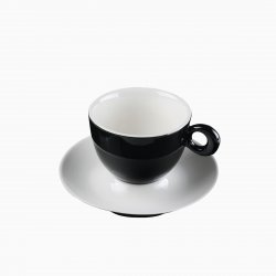 Podšálka na kávu/čaj čierna 15 cm - RGB