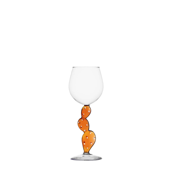 E-shop Pohár na víno kaktus oranžový - Ichendorf