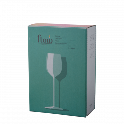 Poháre na červené víno 450 ml set 2 ks - FLOW Glas Platinum Line