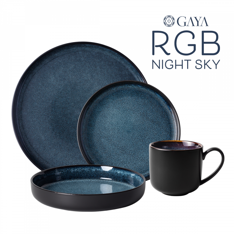 Porcelánový set 16 ks - Gaya RGB Night Sky Lunasol