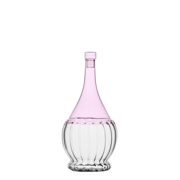 E-shop Fľaša s uzáverom ružová/priesvitná 1.1 l - Ichendorf