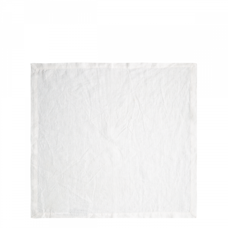 Biele ľanové obrúsky 50 x 50 cm 2 ks - Gaya Ambiente