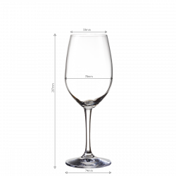 Poháre na červené víno 380 ml set 4 ks - BASIC Glas Lunasol META Glass