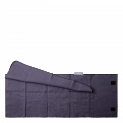 Oceľové sivé bavlnené puzdro na skladovanie príboru 52 x 26 cm – Basic Ambiente